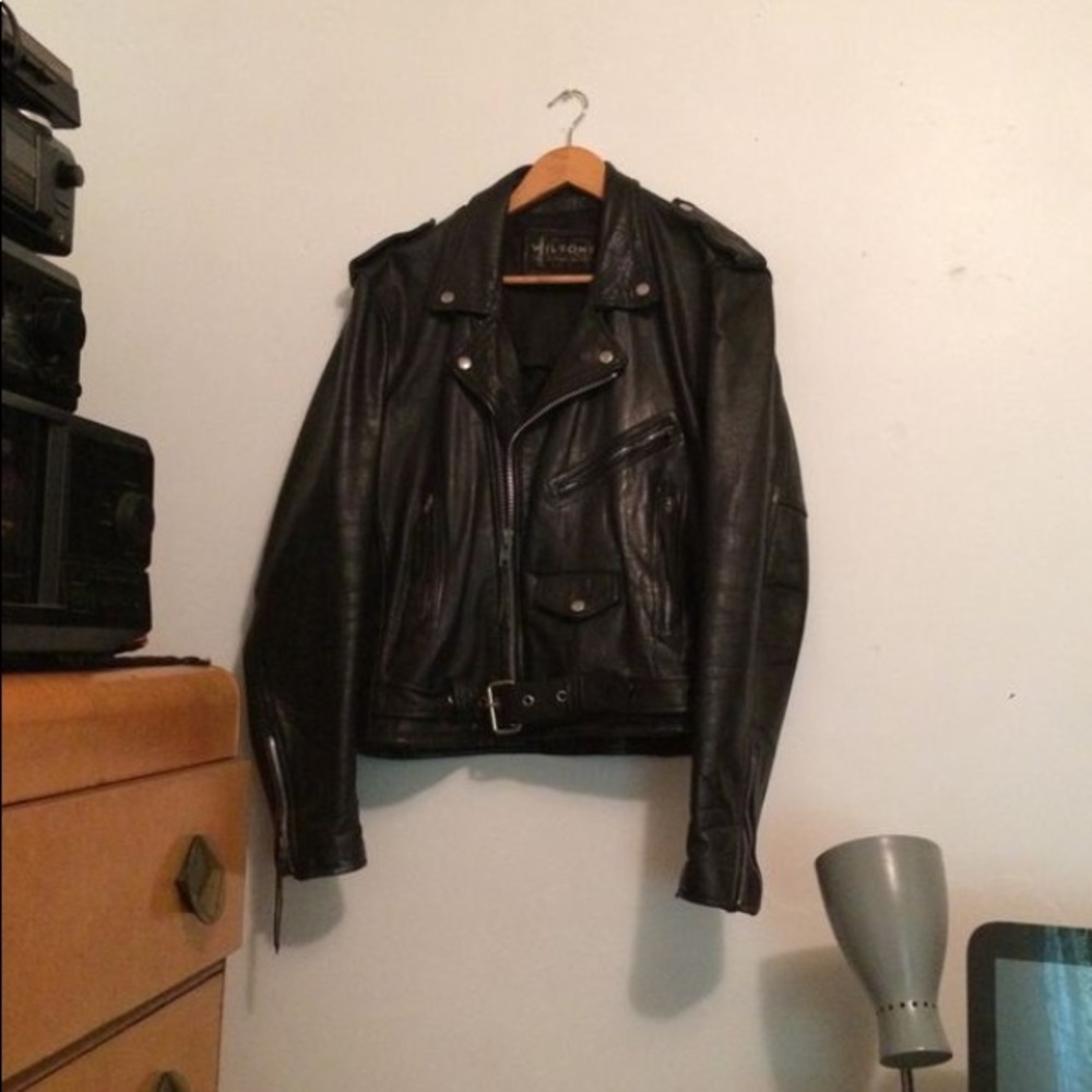 Black Leather Motorcycle Jacket